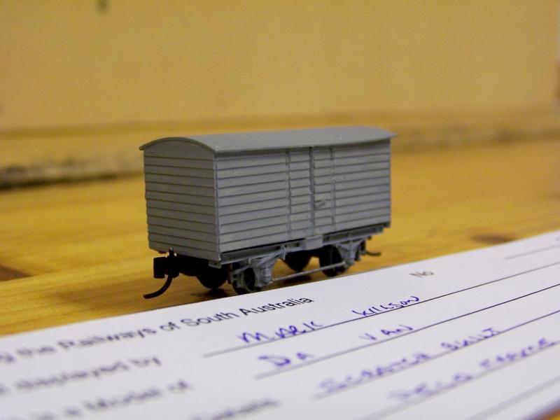 DA van, N scale  scrathbuilt body on PECO chassis by Mark Wi