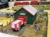 Fire Station HO scale scratchbuilt by Anthony Clayfield